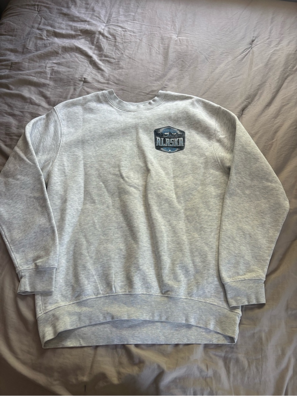 Alaska Graphic Crewneck Sweatshirt - Gray